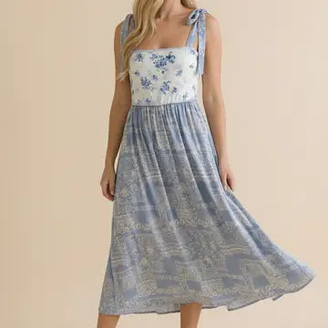 Indigo Wildflower Dress
