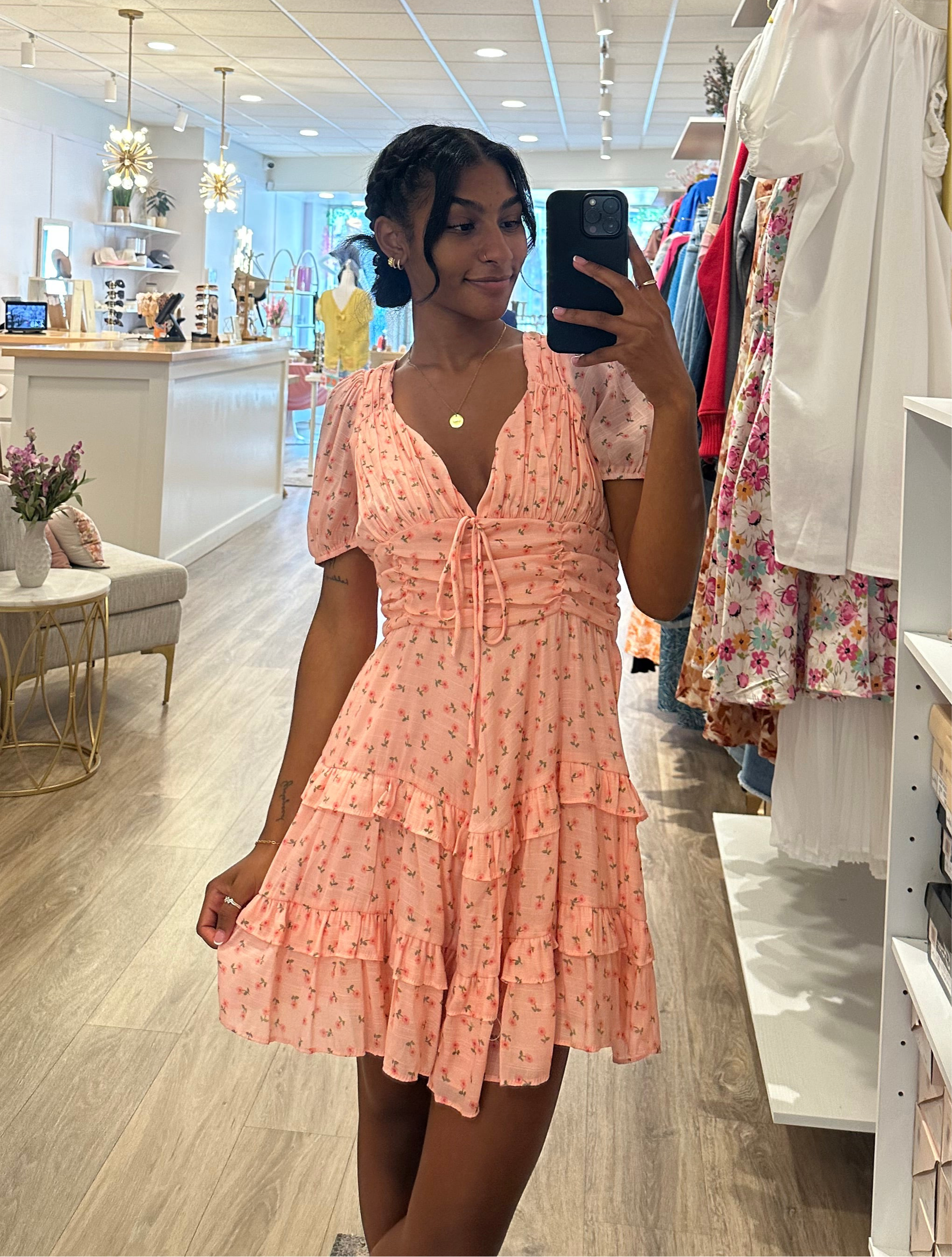 Rosy Springtime Dress
