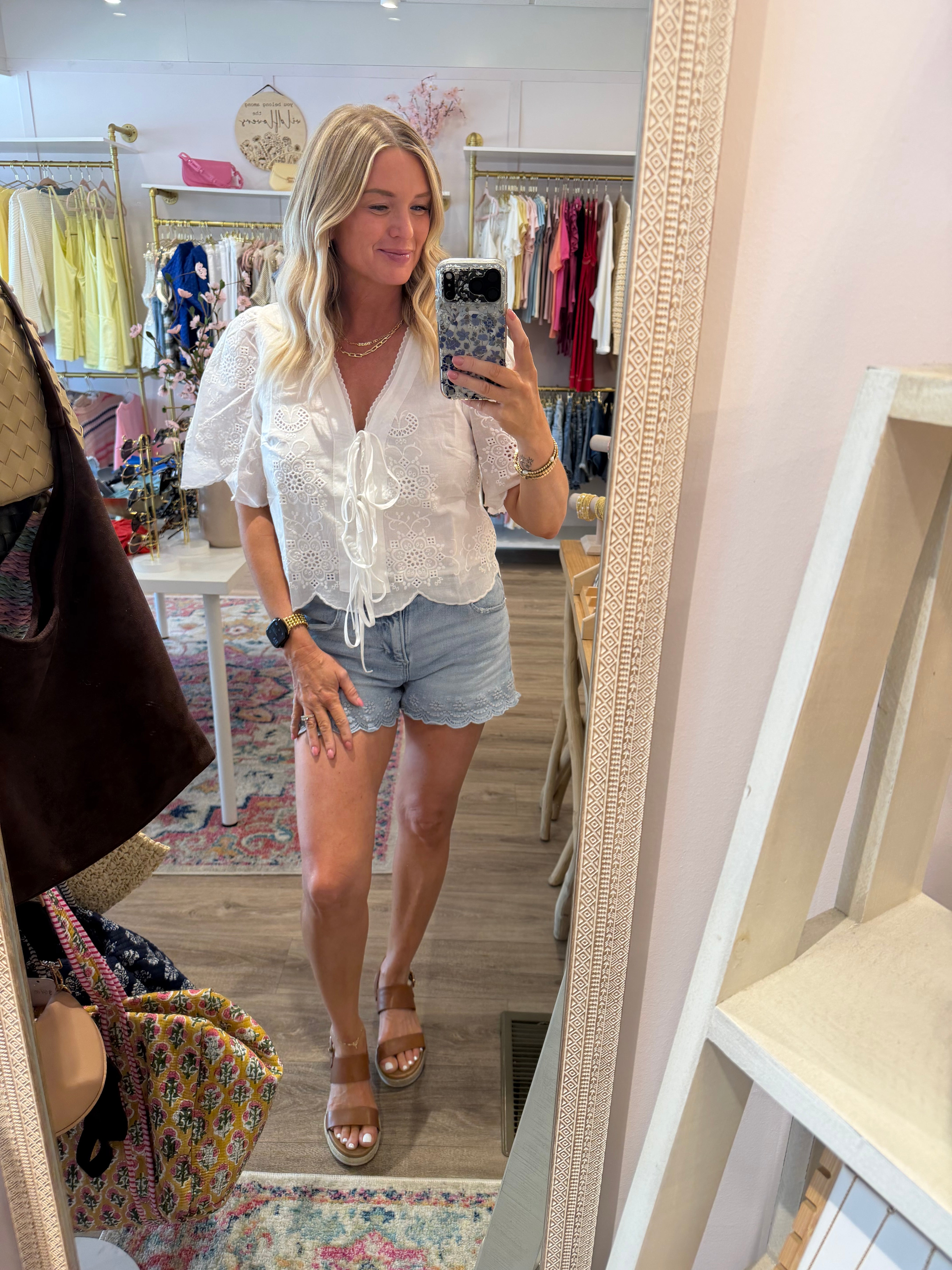 Eyelet Lace Blouse