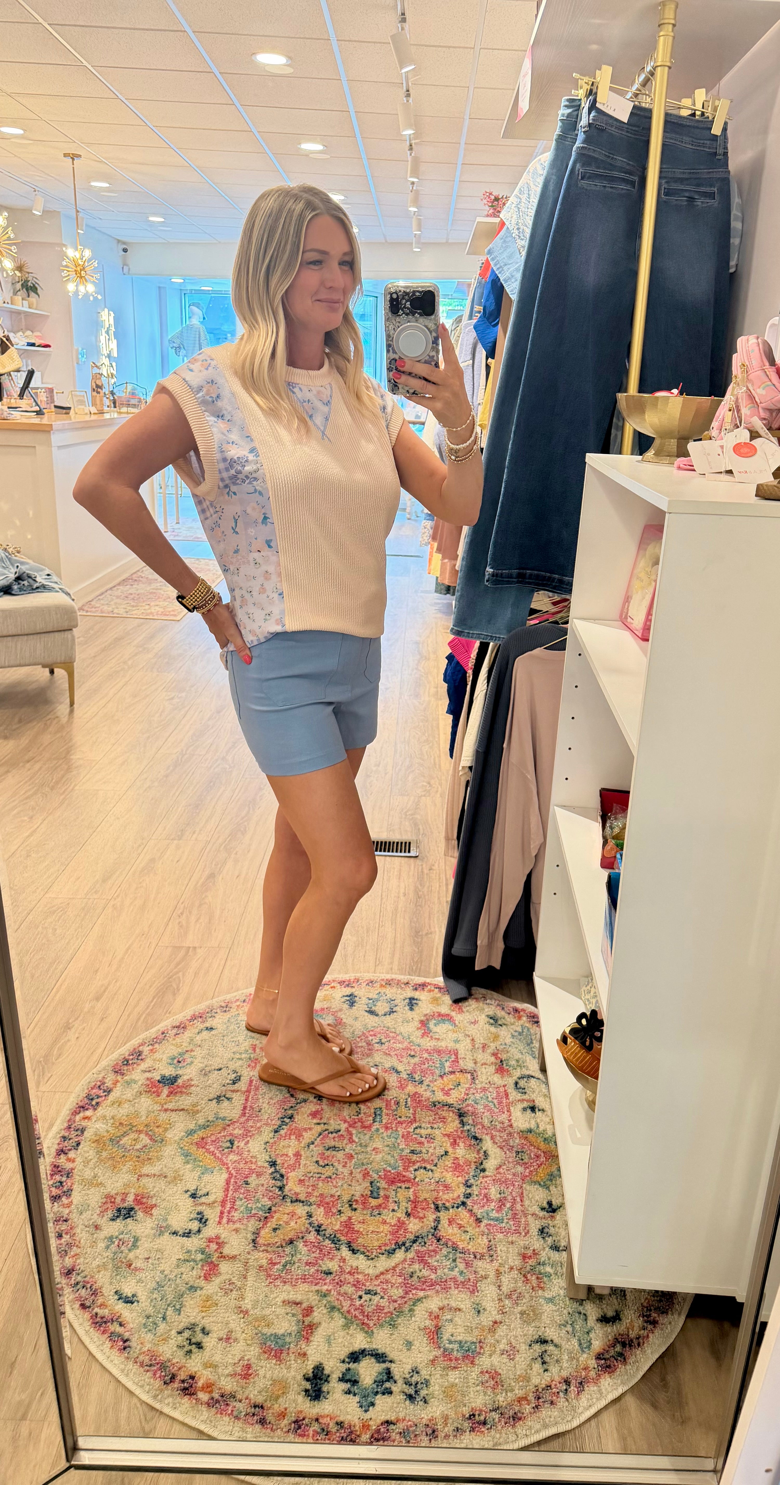 Floral Patchwork Top