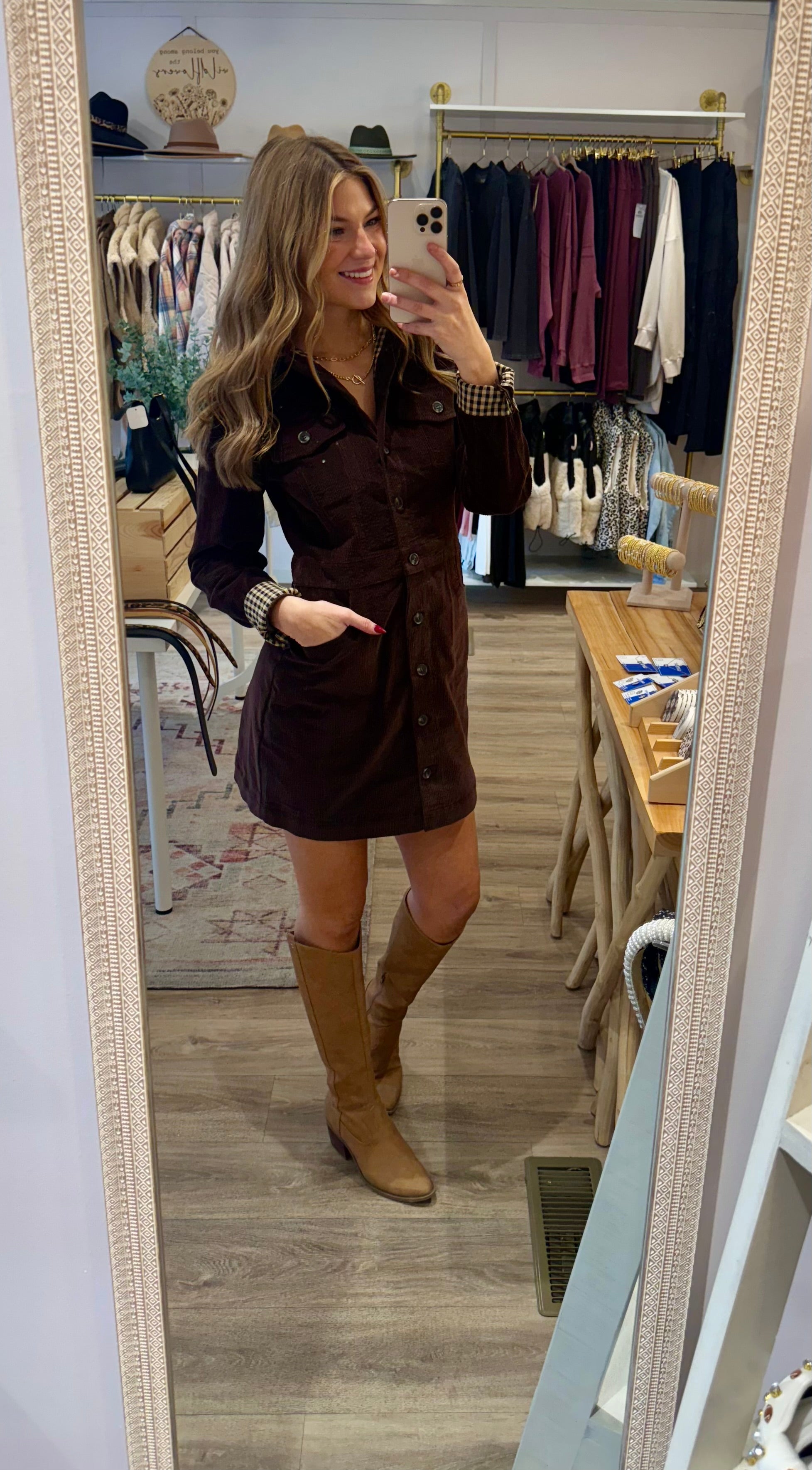Corduroy Brown Dress