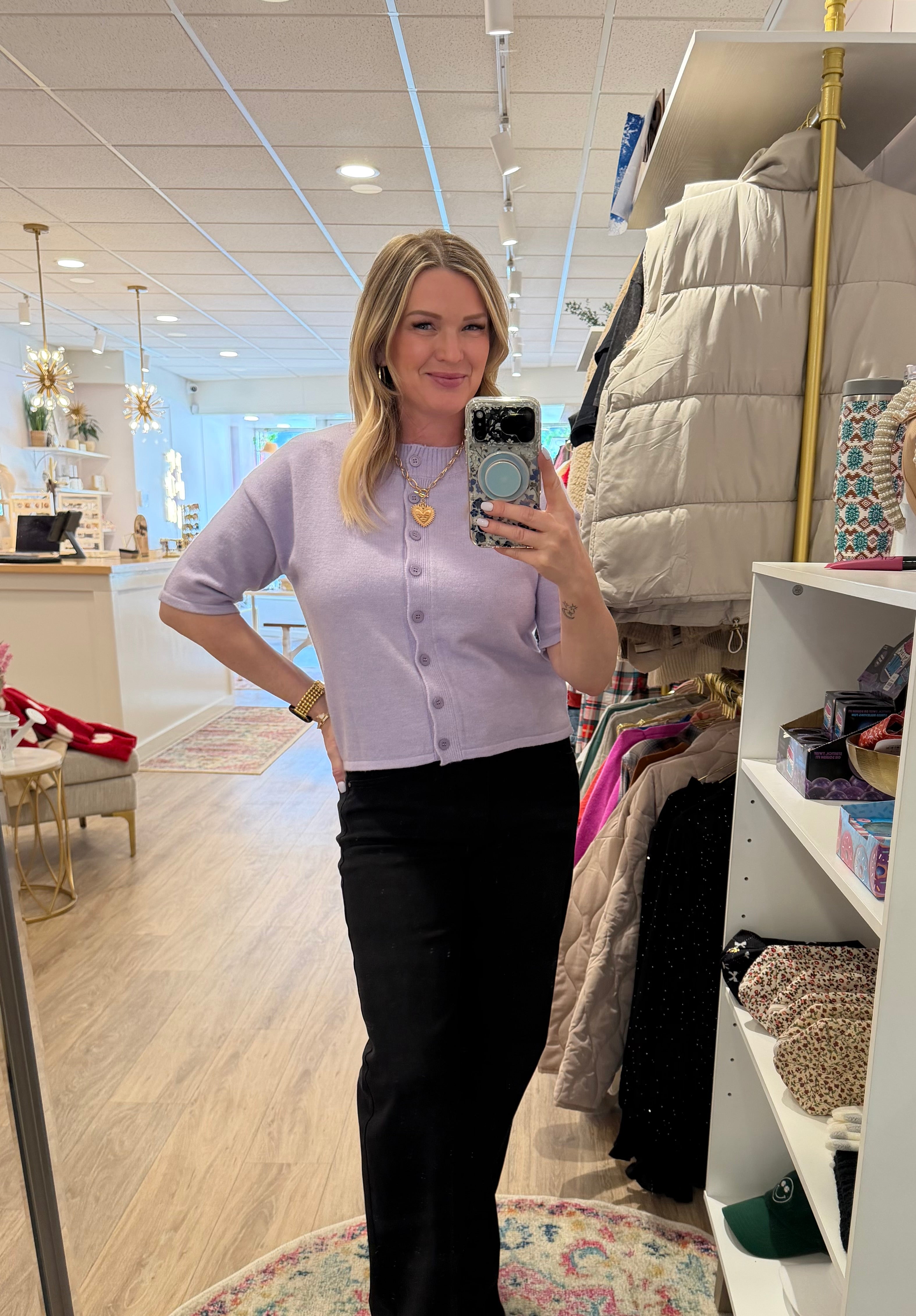 Lavender Lane Sweater Top