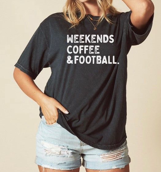 Weekends Coffee & Football T-shirt/ More Colors