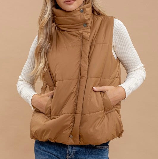 High neck, High Style Vest