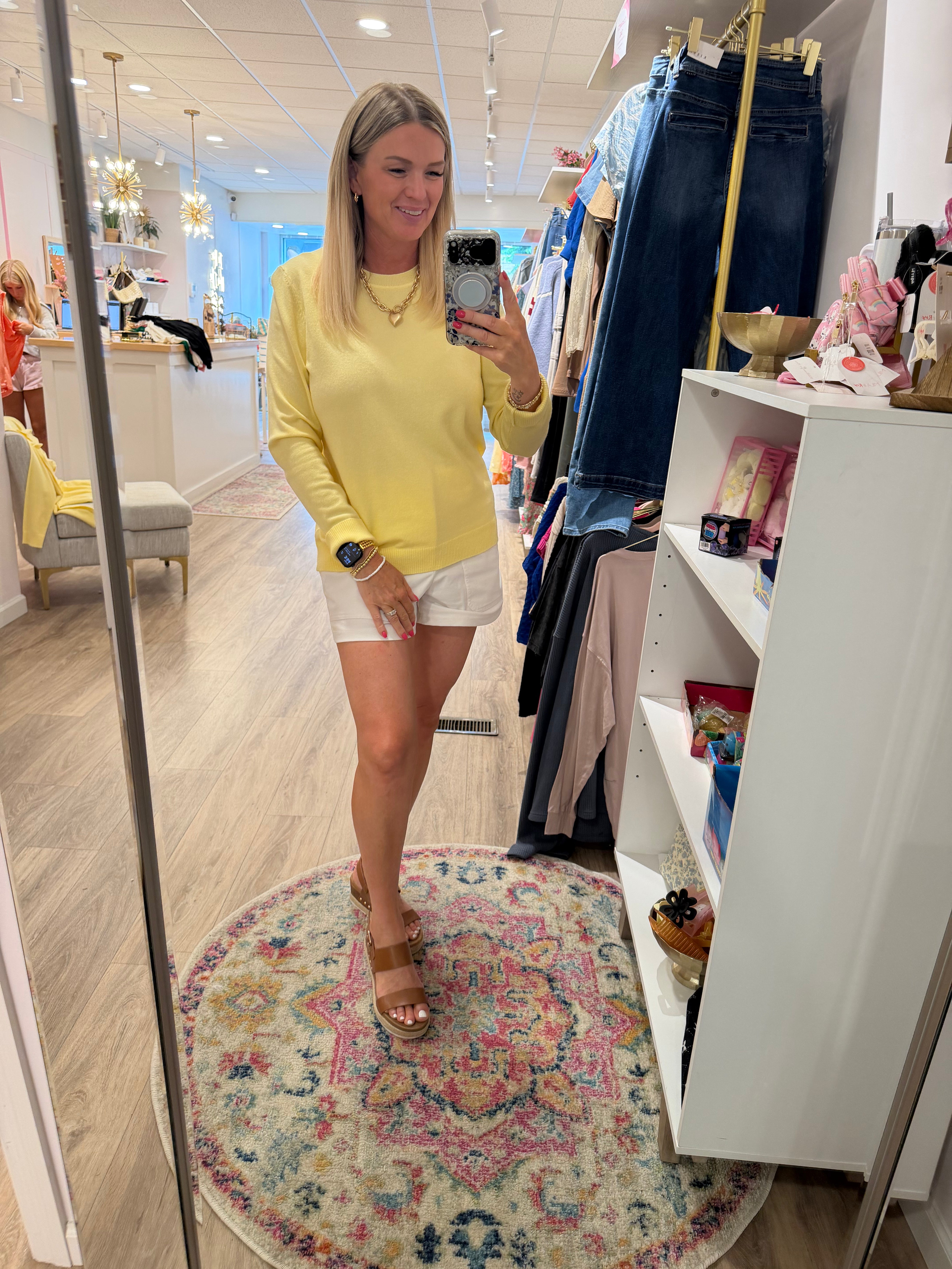 Yellow Crewneck Top