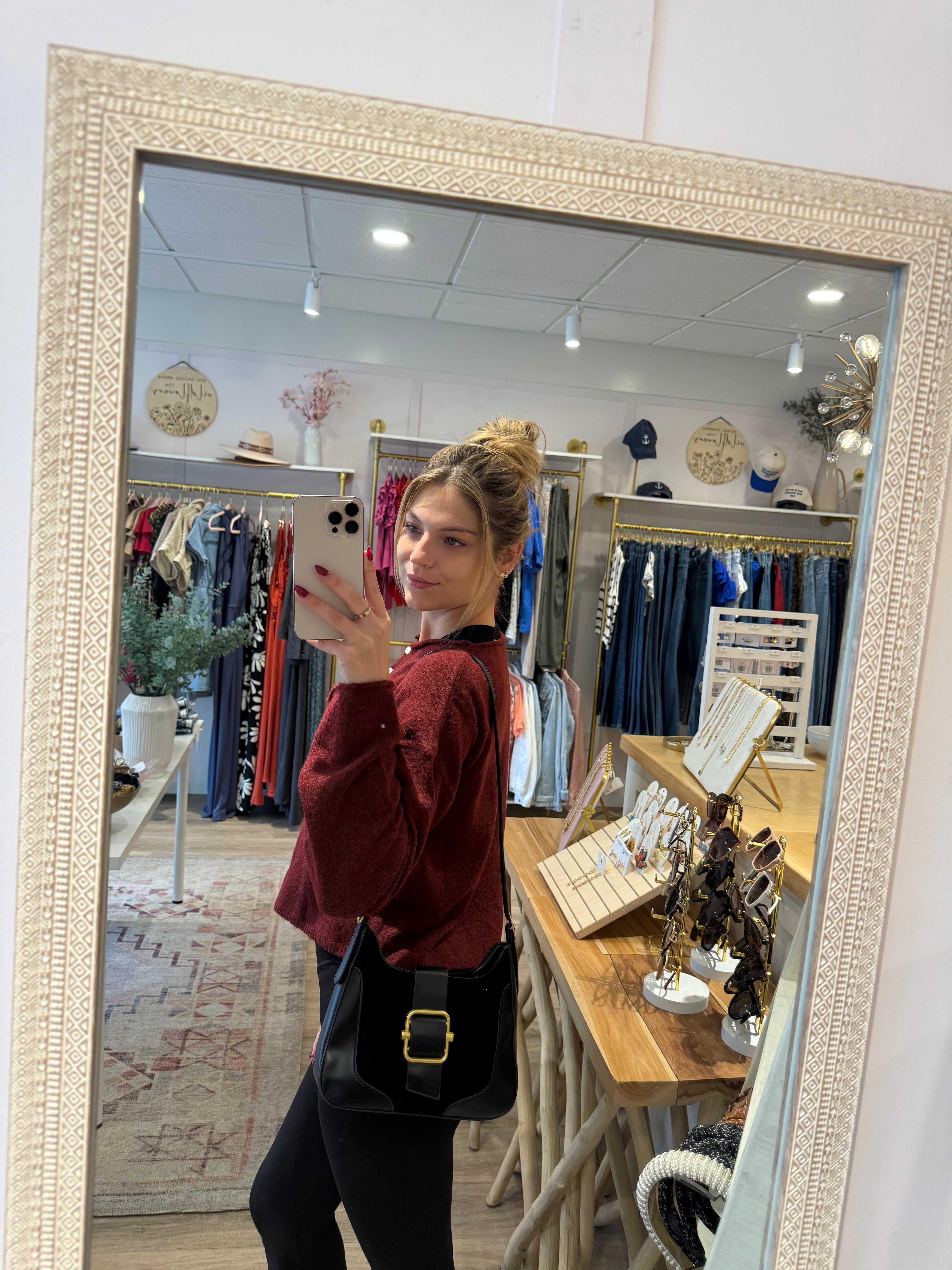 Black Bucket Bag