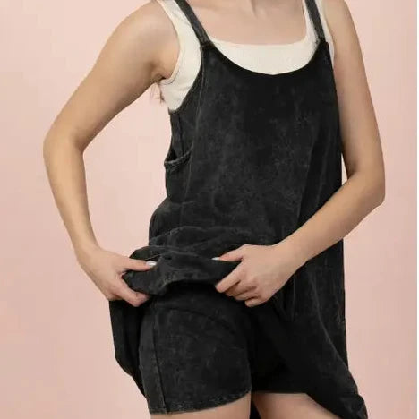 Mineral Washed All Day Active Dress with Built in Shorts