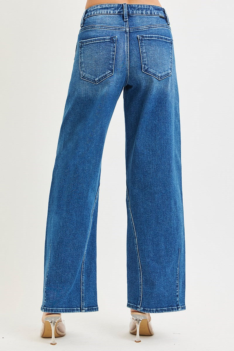Mid Rise Slouchy Barrel Jeans