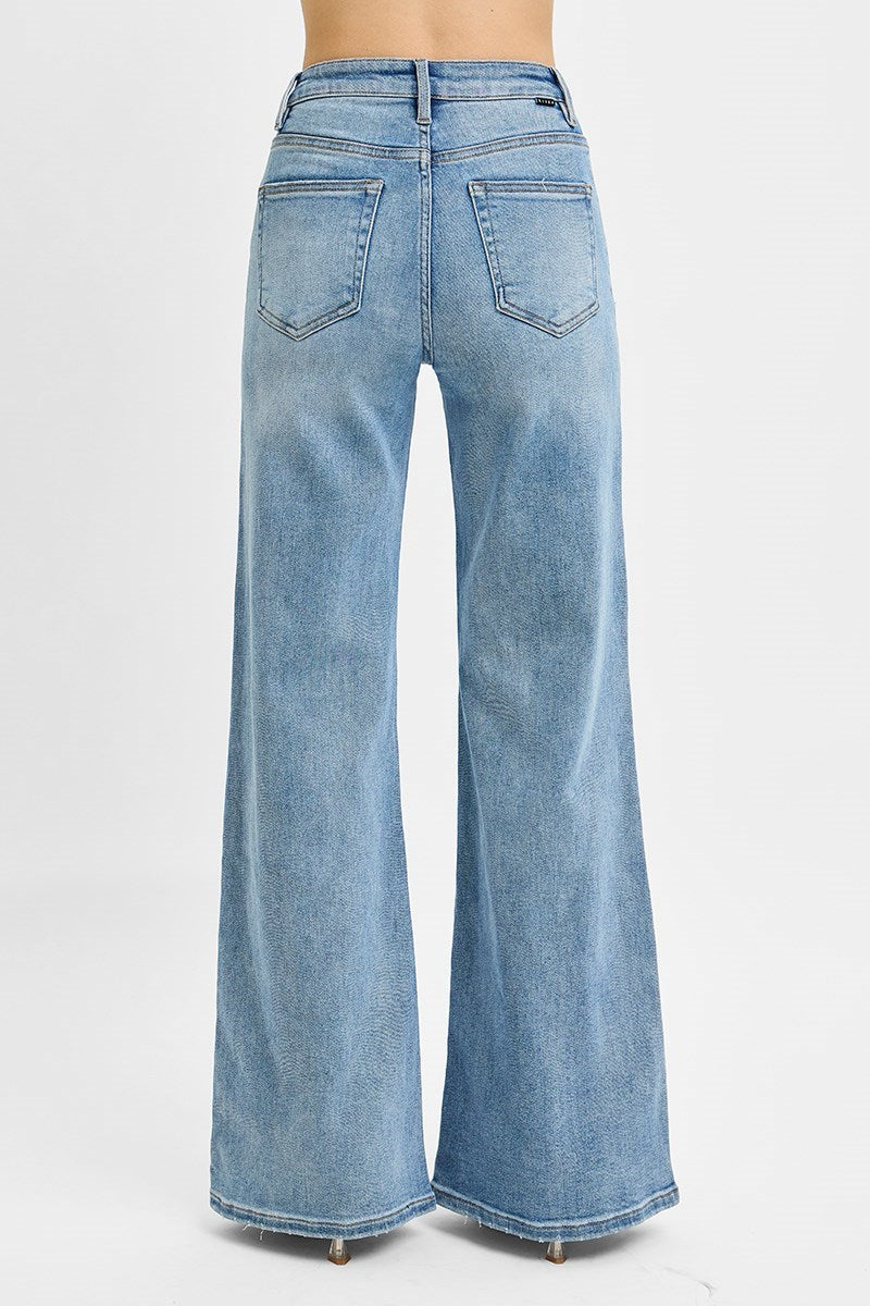 Front Yoke Wide Leg Jean