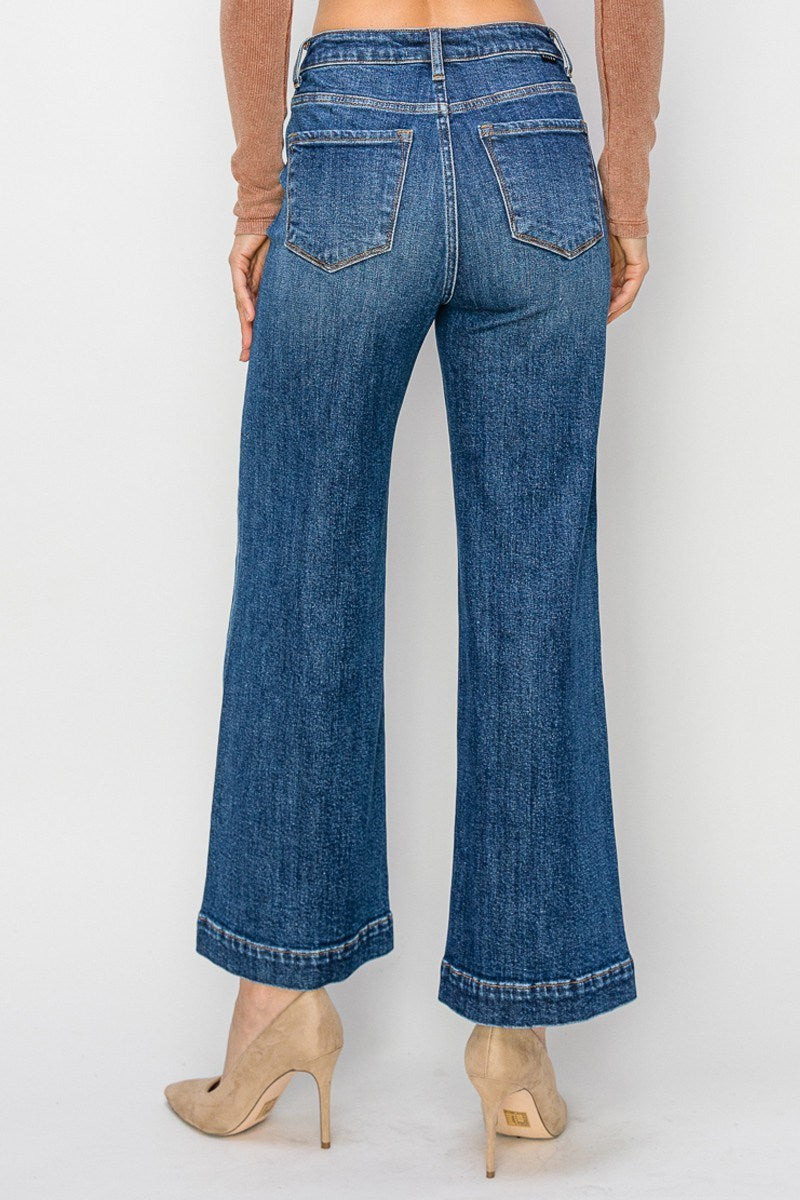 Risen Wide Leg Jeans