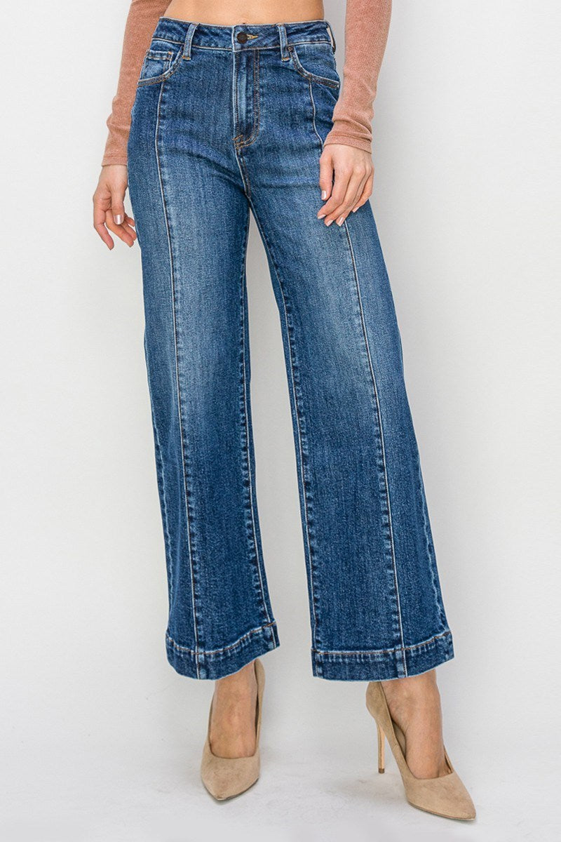 Risen Wide Leg Jeans