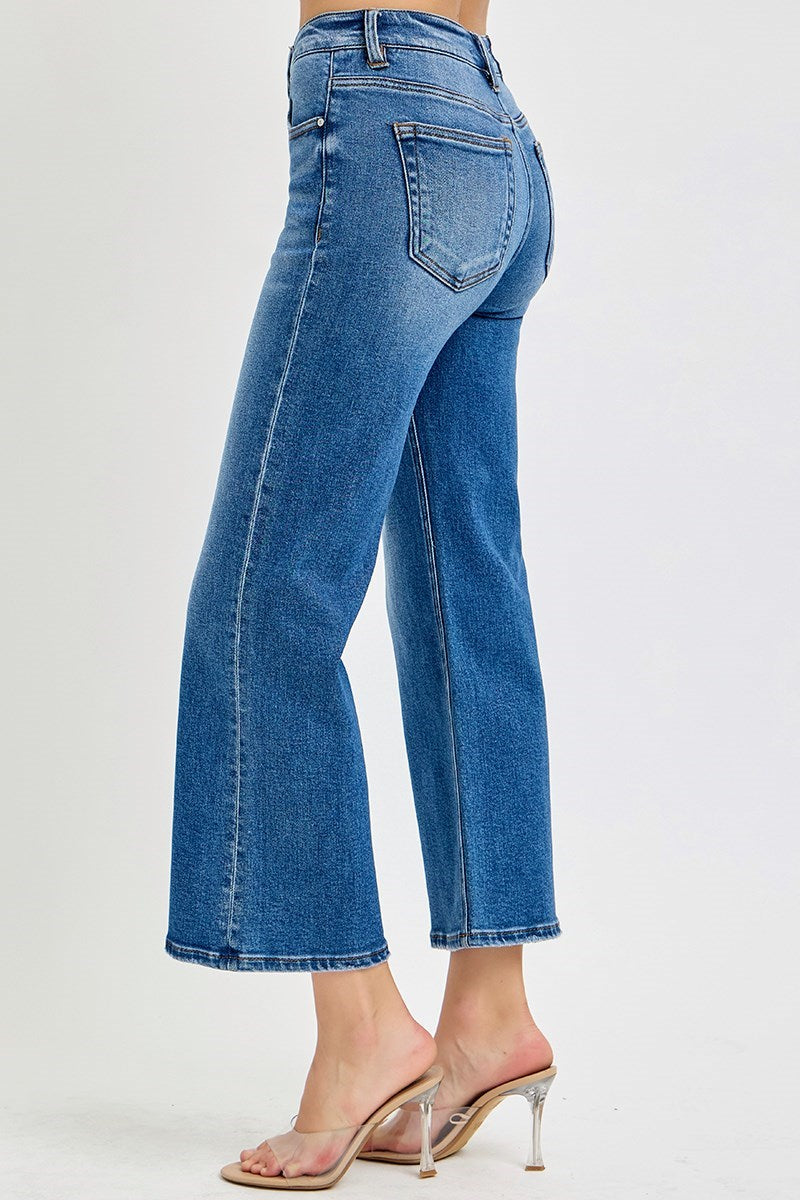 Midnight Luxe Mid Rise Crop Jean