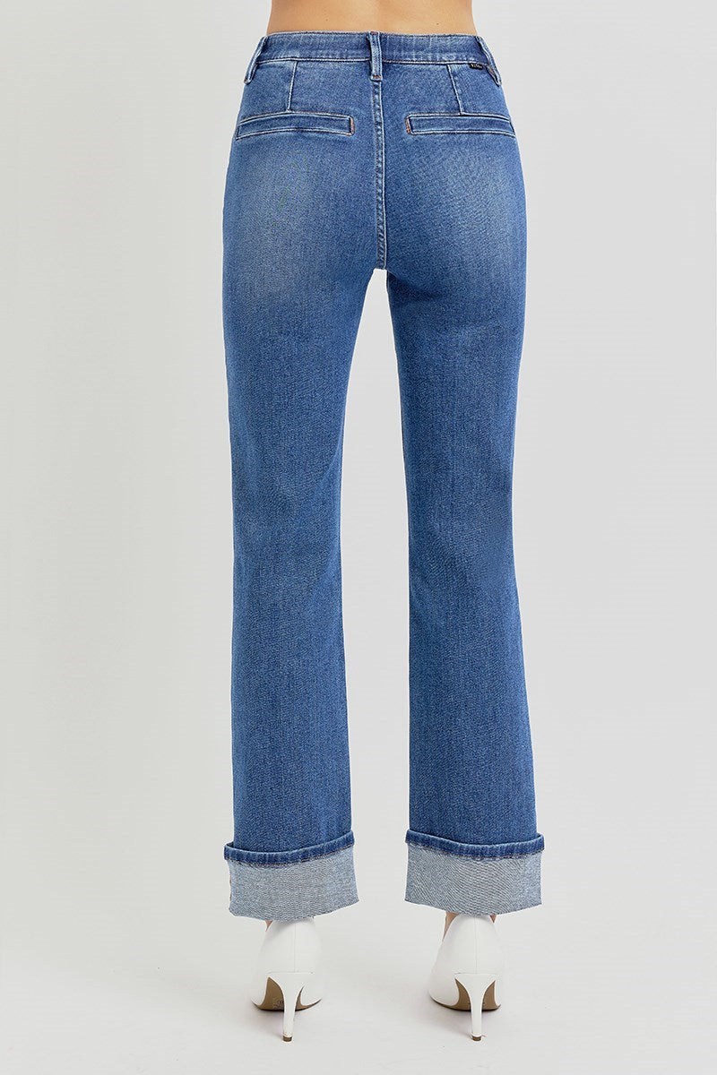 Effortless Front Pocket High Rise Ankle Jean