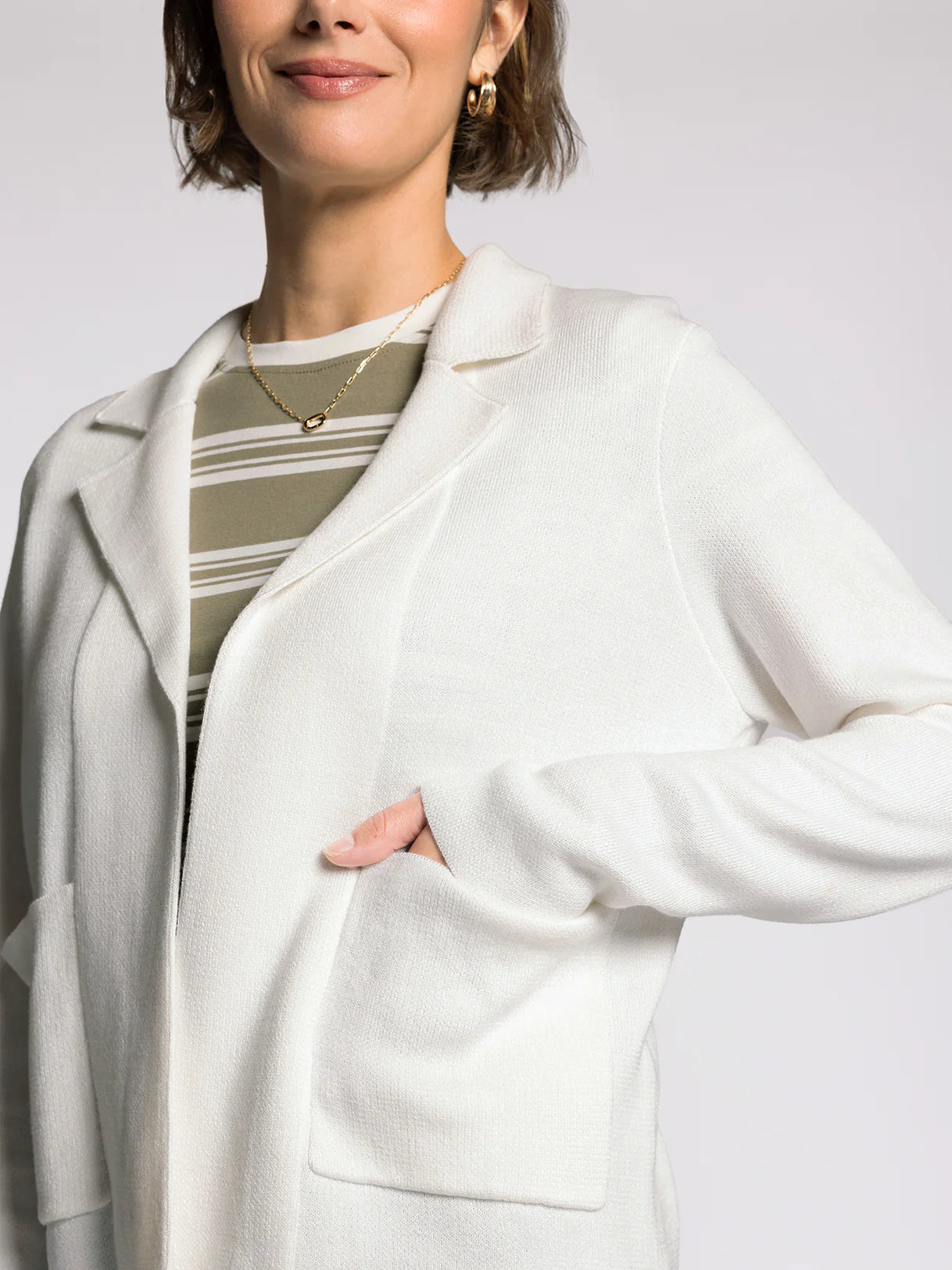 The White Soft Bloom Spring Jacket