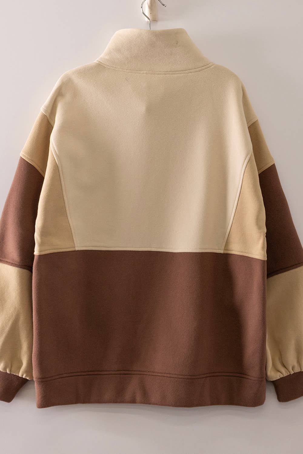 Colorblock Half Snap Sweatshirt