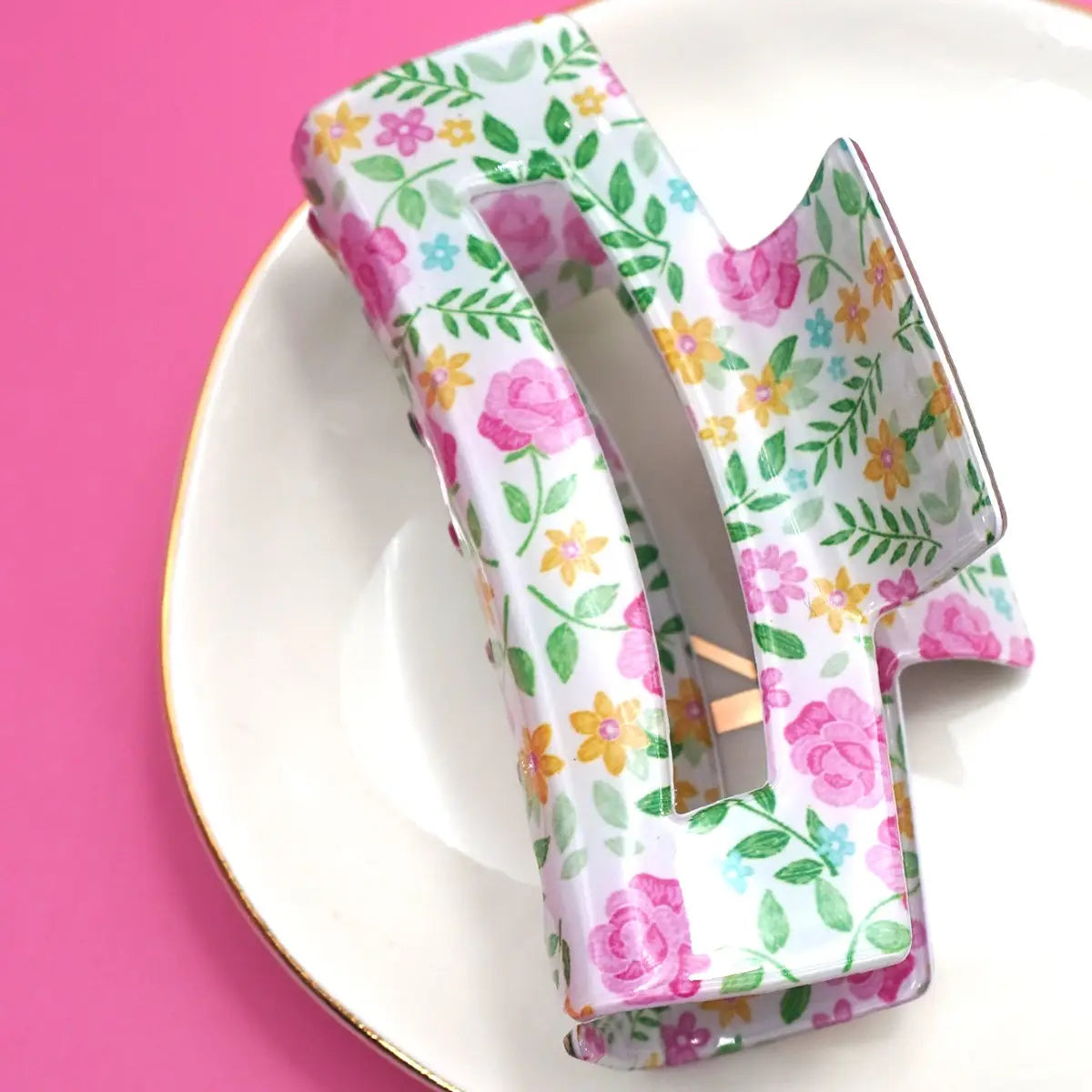Spring Floral Claw Clip/ More Colors