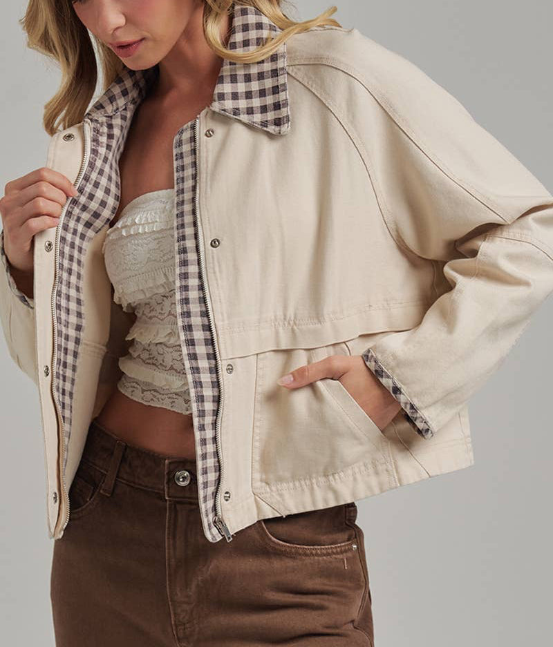 Vintage Oxford Canvas Twill Fall Jacket