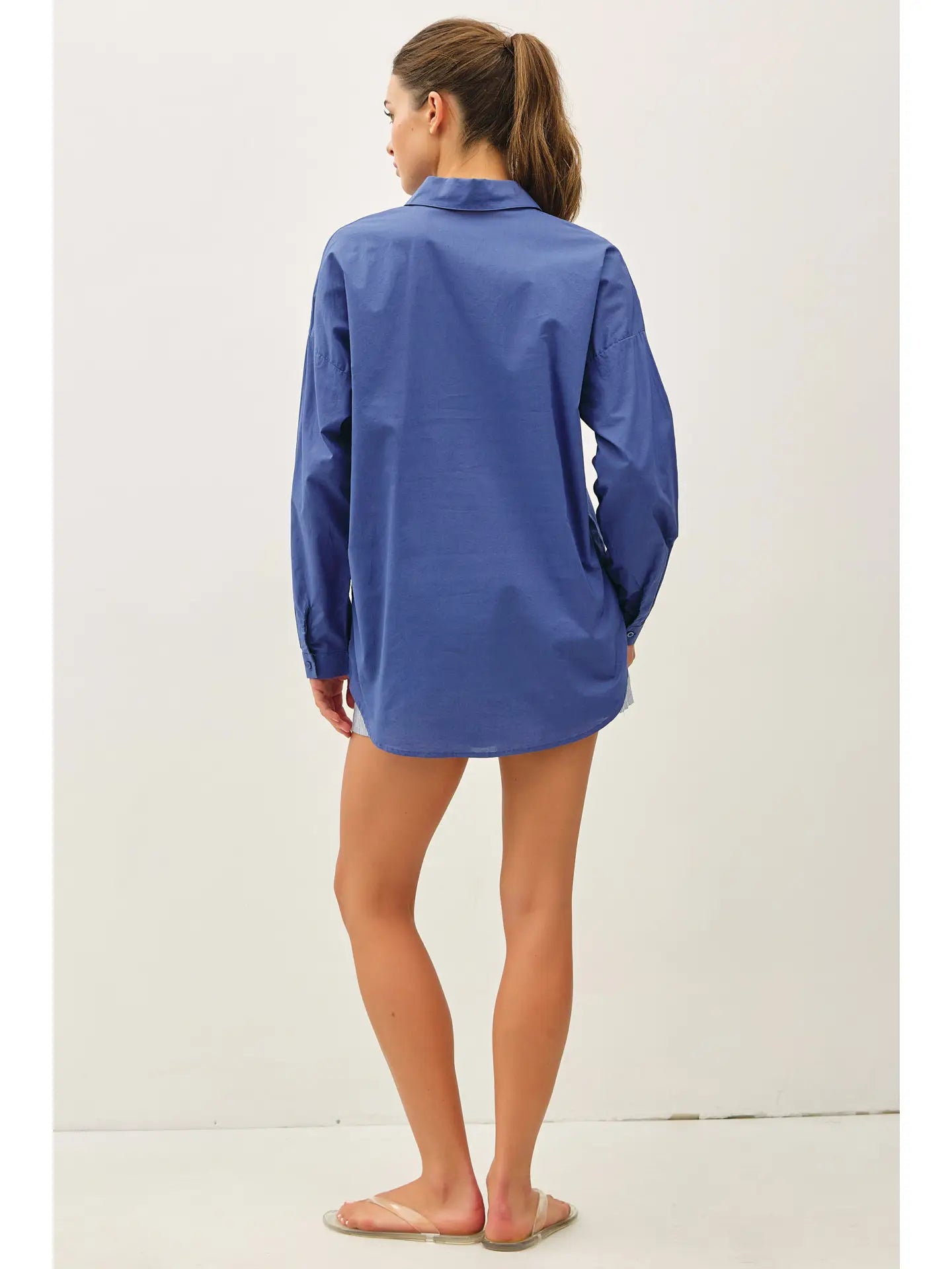 Coastal Breeze Button Down Top