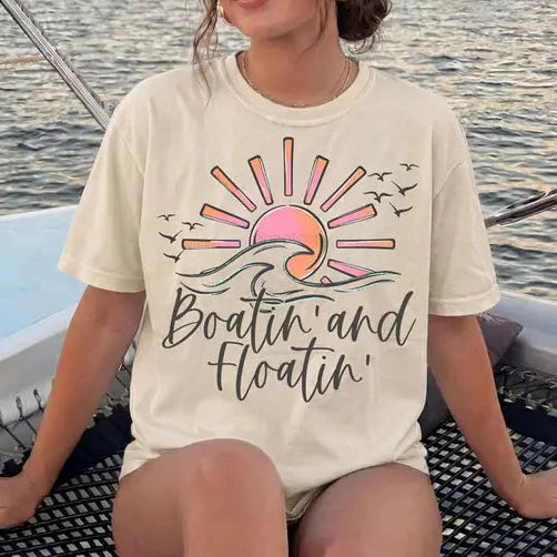 Boatin' & Floatin' Tee