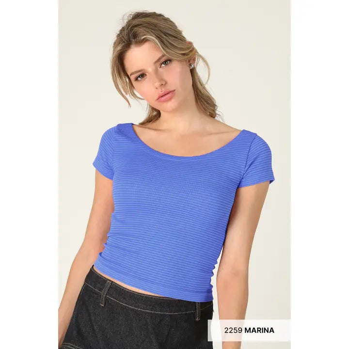 Reversible Striped Top