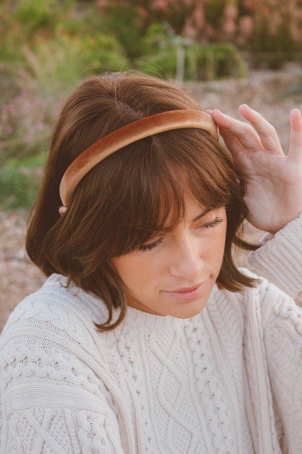 Slim Velvet Hard Headband