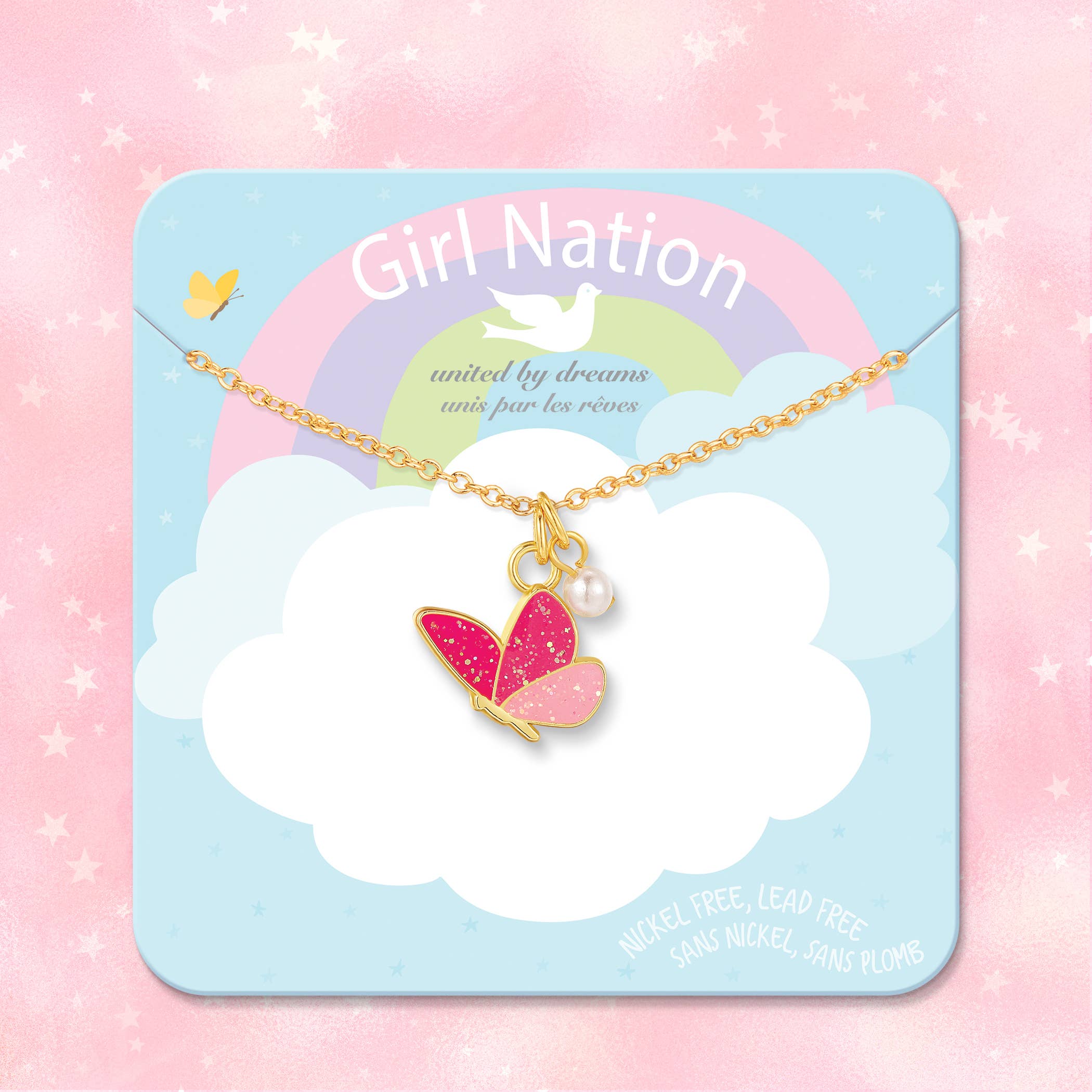 Sweet Petite Necklace | Glitter Butterfly Dreams
