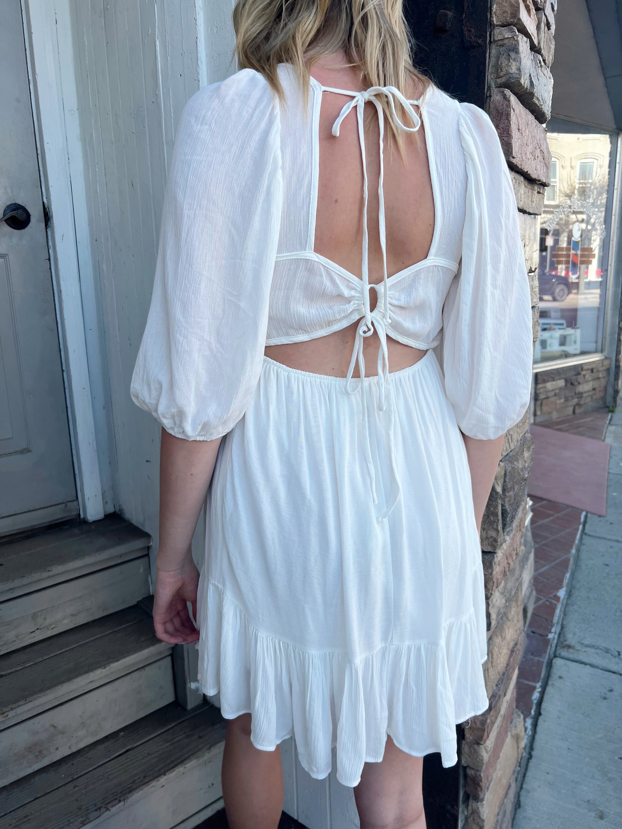 White Daisy Dress